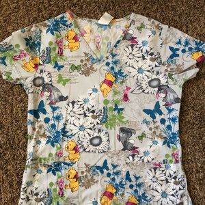 Disney Winnie the Pooh scrub Top